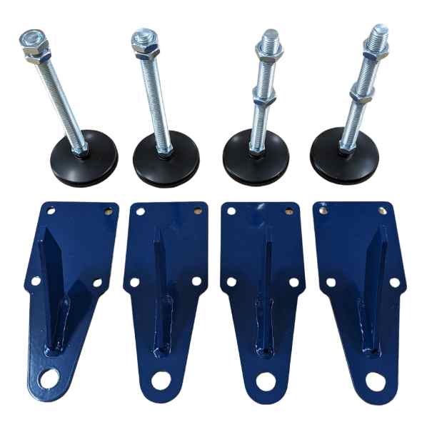 Option patins d'appuis réglables pour pieds de tables